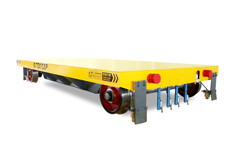 山東青島10噸蓄電池電動(dòng)平車順利交付